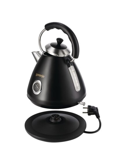 Gorenje | Kettle | K17CLBK | Electric | 2200 W | 1.7 L | Plastic and metal | 360° rotational base | Black 2