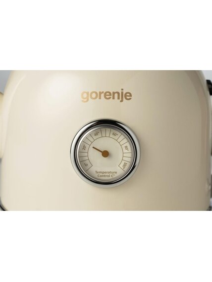 Gorenje | Kettle | K17CLIN | Electric | 2000 W | 1.7 L | Plastic/Metal | 360° rotational base | Ivory 4
