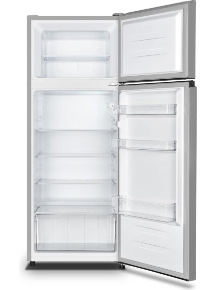 Gorenje Refrigerator | RF414EPS4 | Energy efficiency class E | Free standing | Double Door | Height 143.6 cm | Fridge net capacity 165 L | Freezer net capacity 41 L | 40 dB | Grey 1