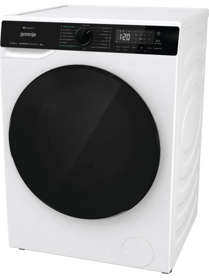 Gorenje Washing Machine with Dryer | WD2PA964ADW | Energy efficiency class A/D | Front loading | Washing capacity 9 kg | 1400 RPM | Depth 55 cm | Width 60 cm | Display | LED | Drying system | Drying capacity 6 kg | Steam function | Wi-Fi | White 4