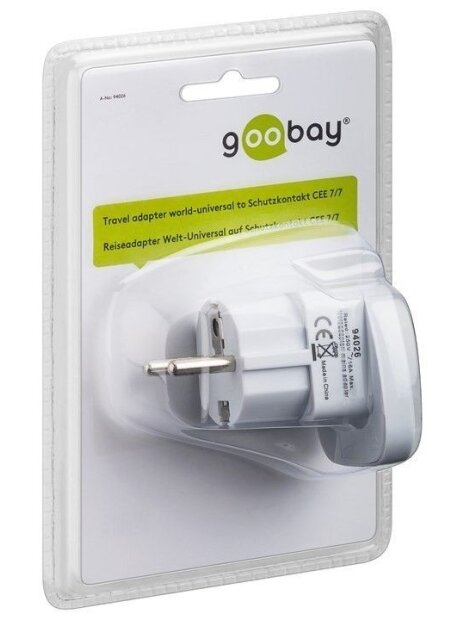 Goobay 94026 Travel adapter 1