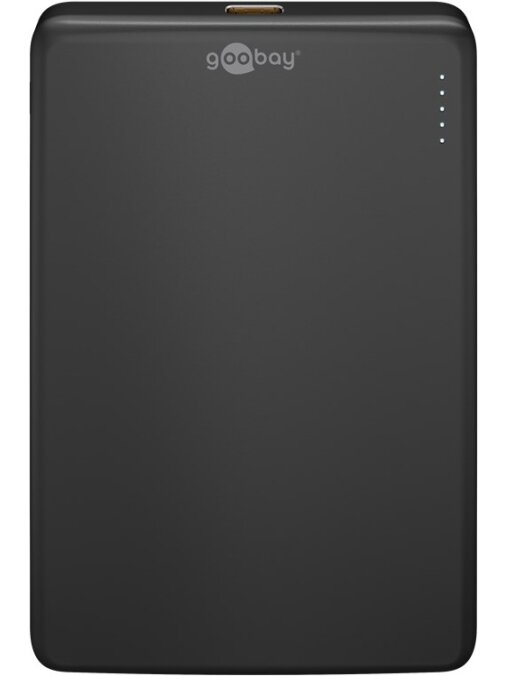 Goobay Magnetic Wireless Power Bank | 70182 | 5000 mAh | USB-C | Black 3