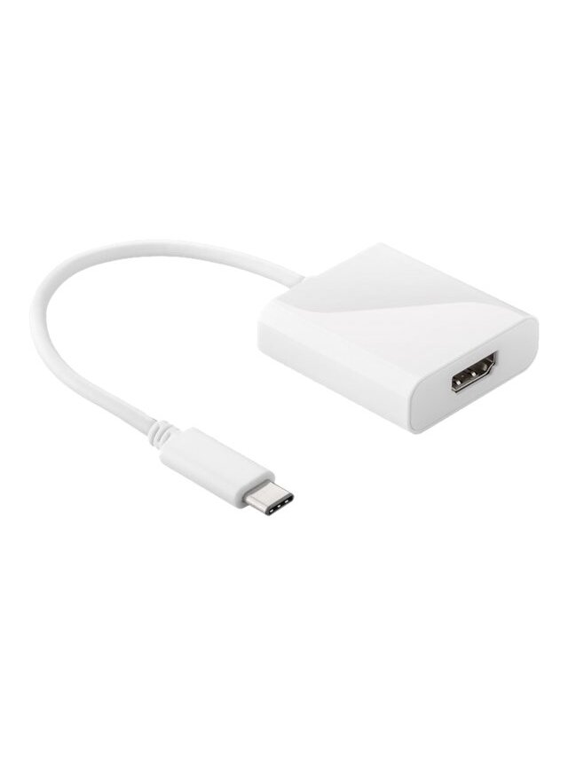 Goobay | USB-C HDMI adapter | 66259 | White | USB-C male | HDMI female (Type A) | 0.2 m Goobay | USB-C HDMI adapter | 66259 | White | USB-C male | HDMI female (Type A) | 0.2 m