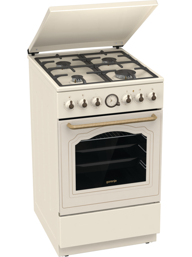 Gorenje Cooker | GKS5B70CLI | Hob type Gas | Oven type Electric | Sandy | Width 50 cm | Depth 59.4 cm | 70 L 1