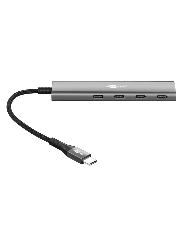 Goobay Slim 4-Port USB Hub, USB-C to USB-C, 5 Gbit/s 3 Goobay Slim 4-Port USB Hub, USB-C to USB-C, 5 Gbit/s 3