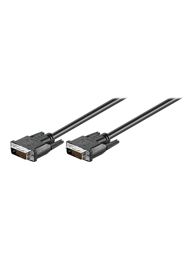 Goobay | DVI-D FullHD cable Dual Link, nickel plated | DVI-D male Dual-Link (24+1 pin) | DVI-D male Dual-Link (24+1 pin) | DVI to DVI | 1.8 m Goobay | DVI-D FullHD cable Dual Link, nickel plated | DVI-D male Dual-Link (24+1 pin) | DVI-D male Dual-Link (24+1 pin) | DVI to DVI | 1.8 m