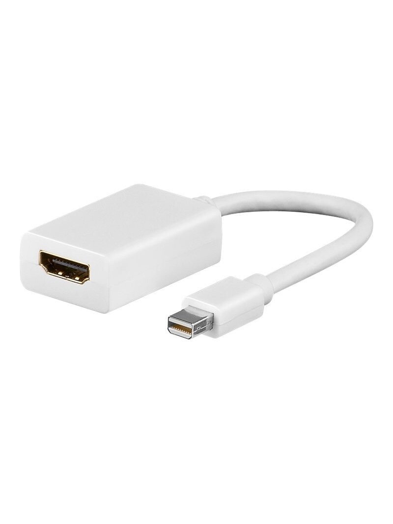 Goobay | Mini DisplayPort/HDMI adapter cable 1.1 | 51729 | White | Mini DisplayPort male | HDMI female (Type A) Goobay | Mini DisplayPort/HDMI adapter cable 1.1 | 51729 | White | Mini DisplayPort male | HDMI female (Type A)
