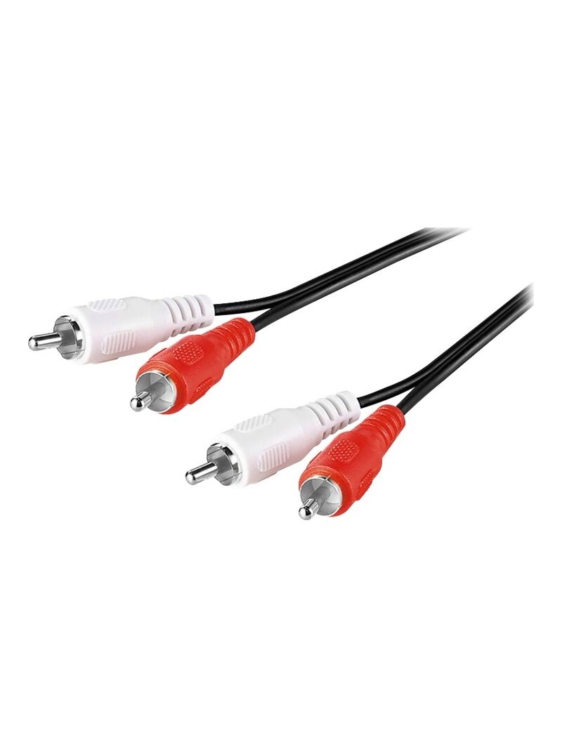 Goobay | Stereo RCA cable 2x RCA | 50030 | 2 RCA male (audio left/right) | 2 RCA male (audio left/right) Goobay | Stereo RCA cable 2x RCA | 50030 | 2 RCA male (audio left/right) | 2 RCA male (audio left/right)
