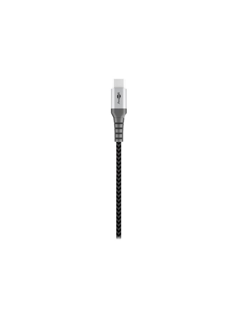 Goobay | USB-C to USB-A Textile Cable with Metal Plugs | 49296 | USB-C to USB-A 4 Goobay | USB-C to USB-A Textile Cable with Metal Plugs | 49296 | USB-C to USB-A 4