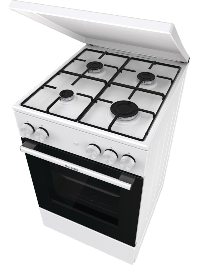 Gorenje Cooker | GG5A14WJ | Hob type Gas | Oven type Gas | White | Width 50 cm | Depth 59.4 cm | 70 L 5