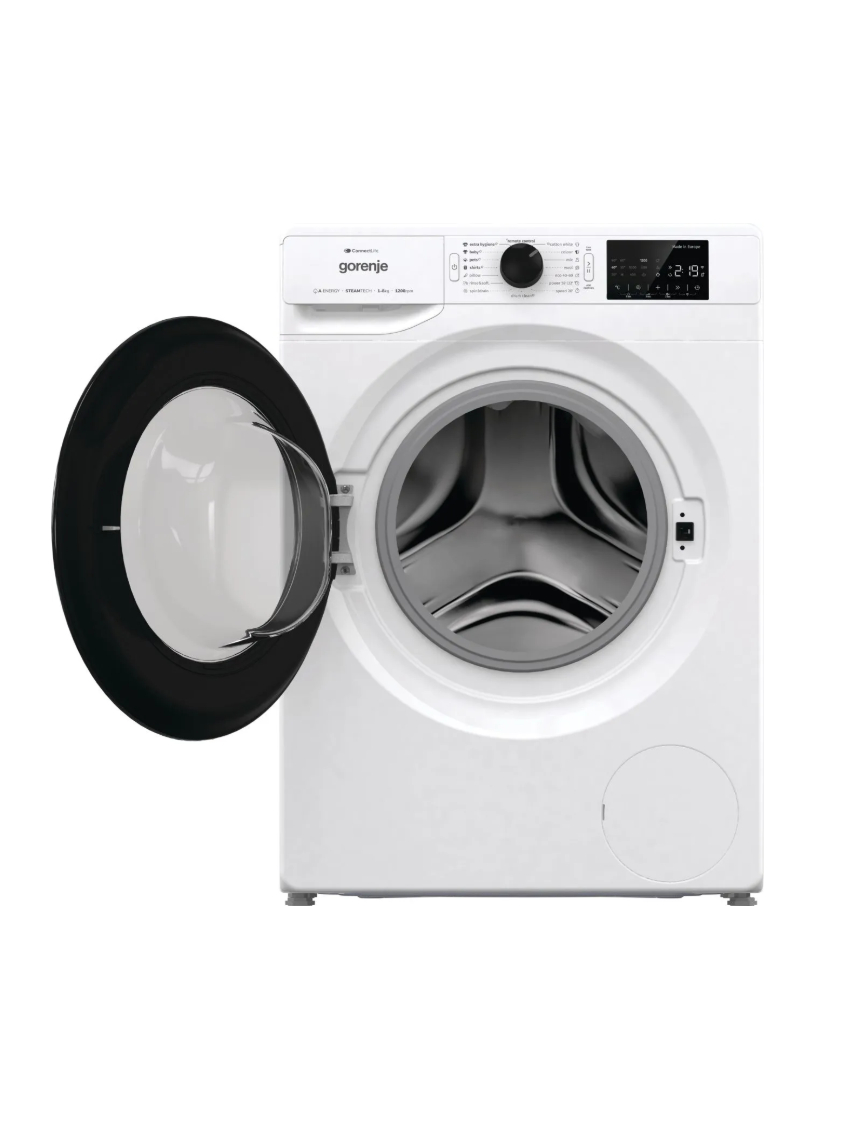 Gorenje Washing machine | WPNEI82A1SWIFI | Energy efficiency class A | Front loading | Washing capacity 8 kg | 1200 RPM | Depth 55 cm | Width 60 cm | Display | LED | Steam function | White 2 Gorenje Washing machine | WPNEI82A1SWIFI | Energy efficiency class A | Front loading | Washing capacity 8 kg | 1200 RPM | Depth 55 cm | Width 60 cm | Display | LED | Steam function | White 2