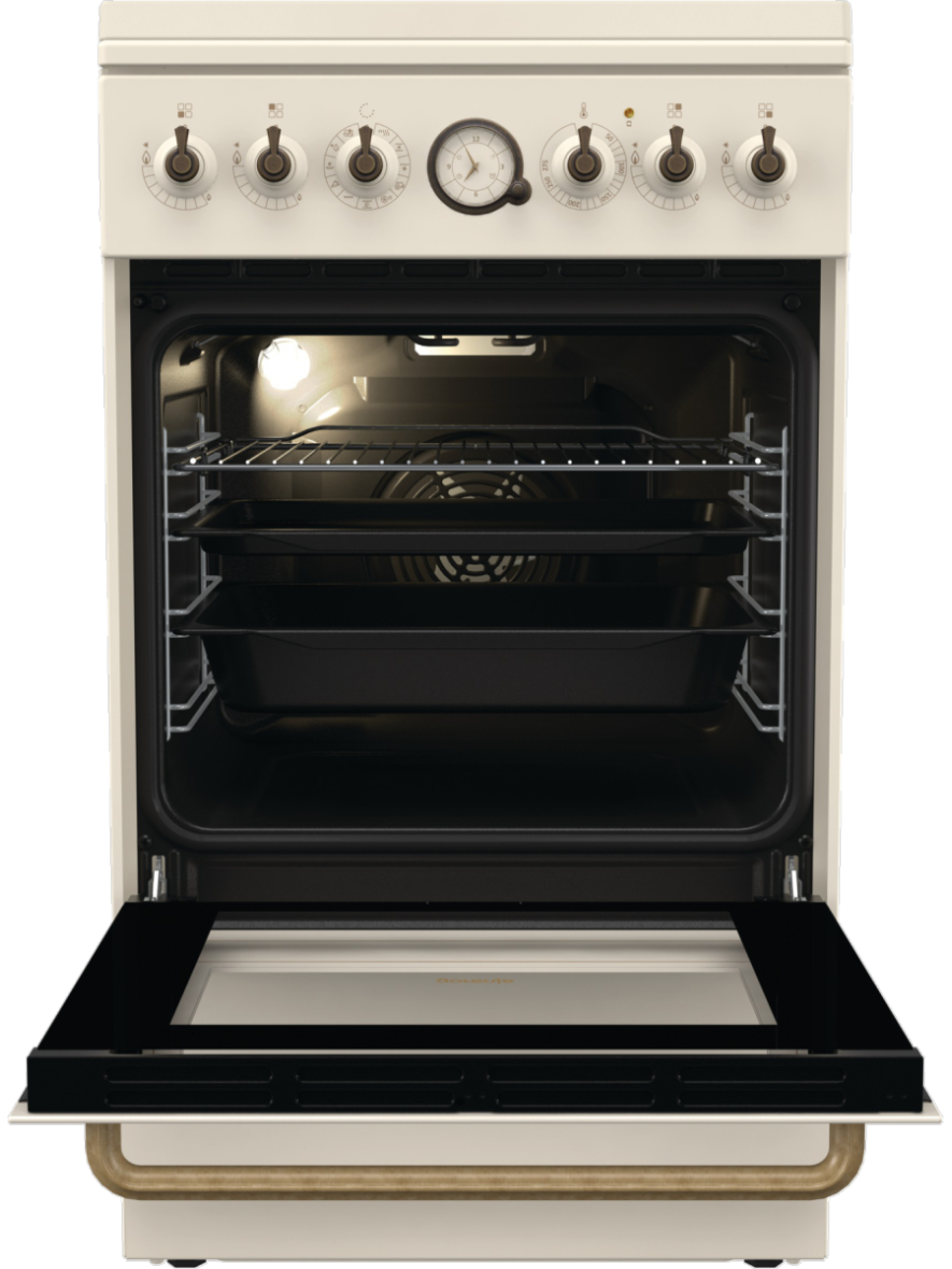 Gorenje Cooker | GKS5B70CLI | Hob type Gas | Oven type Electric | Sandy | Width 50 cm | Depth 59.4 cm | 70 L 2 Gorenje Cooker | GKS5B70CLI | Hob type Gas | Oven type Electric | Sandy | Width 50 cm | Depth 59.4 cm | 70 L 2