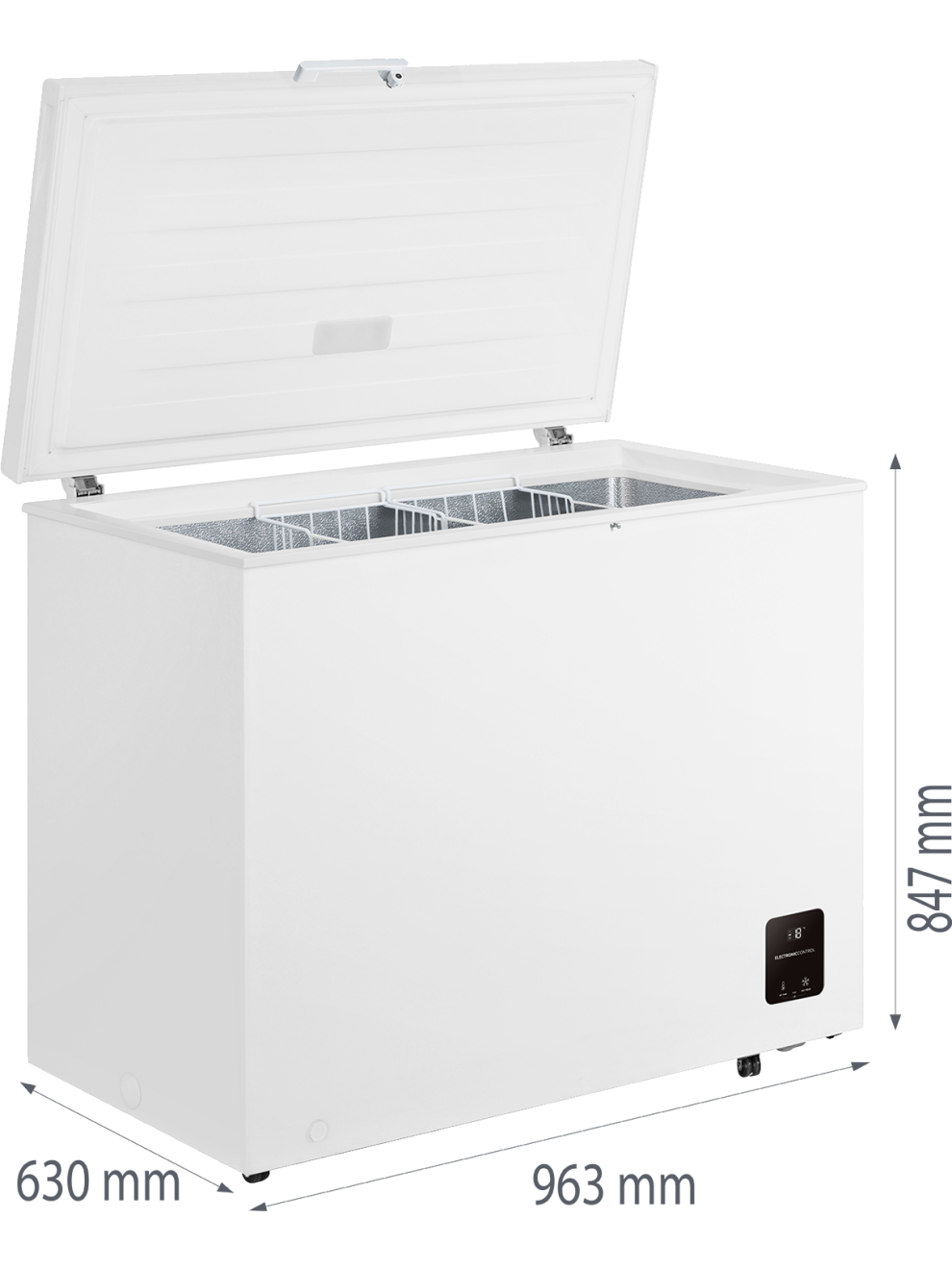 Gorenje Freezer | FH25EAW | Energy efficiency class E | Chest | Free standing | Height 84.7 cm | Total net capacity 248 L | White 3 Gorenje Freezer | FH25EAW | Energy efficiency class E | Chest | Free standing | Height 84.7 cm | Total net capacity 248 L | White 3