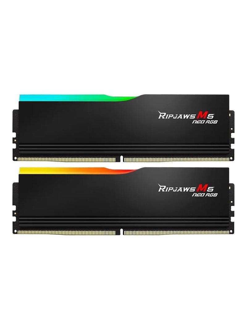 G.Skill Ripjaws M5 Neo RGB | 32 GB | DDR5 | 6000 MHz | PC/server | Registered No | ECC No G.Skill Ripjaws M5 Neo RGB | 32 GB | DDR5 | 6000 MHz | PC/server | Registered No | ECC No