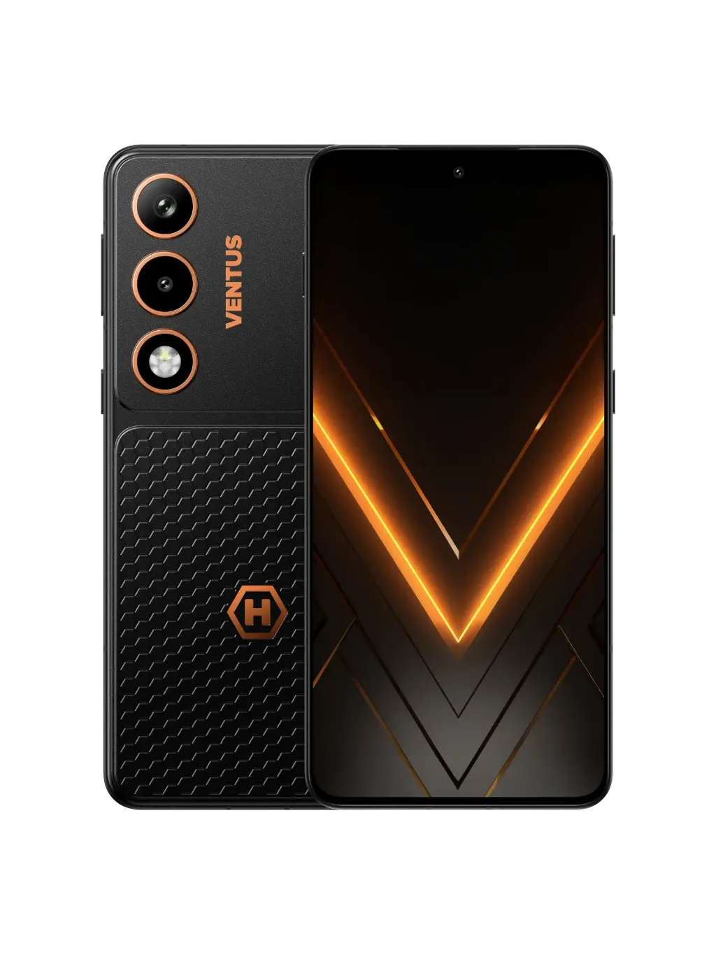 Hammer Ventus 5G | Smartphone | Black | 6.77 " | AMOLED | 2392 x 1080 pixels | MediaTek | Dimensity 7100 | Internal RAM 8 GB | 256 GB | Dual SIM | 3G | 4G | 5G | Main camera resolution 108 MP | Android | Secondary camera resolution 32 MP | 16 | 5000 mAh