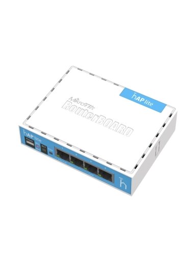 hAP Lite Classic | RB941-2nD | 802.11n | 10/100 Mbit/s | Ethernet LAN (RJ-45) ports 4 | Mesh Support No | MU-MiMO No | No mobile broadband | Antenna type Internal | 1xUSB | 12 month(s) hAP Lite Classic | RB941-2nD | 802.11n | 10/100 Mbit/s | Ethernet LAN (RJ-45) ports 4 | Mesh Support No | MU-MiMO No | No mobile broadband | Antenna type Internal | 1xUSB | 12 month(s)