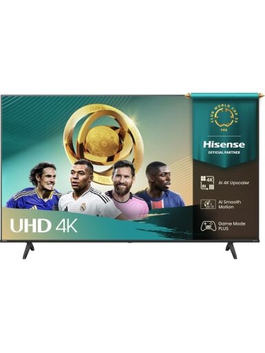 Hisense 65A6Q | 65 | Smart TV | VIDAA Smart OS | UHD | Black
