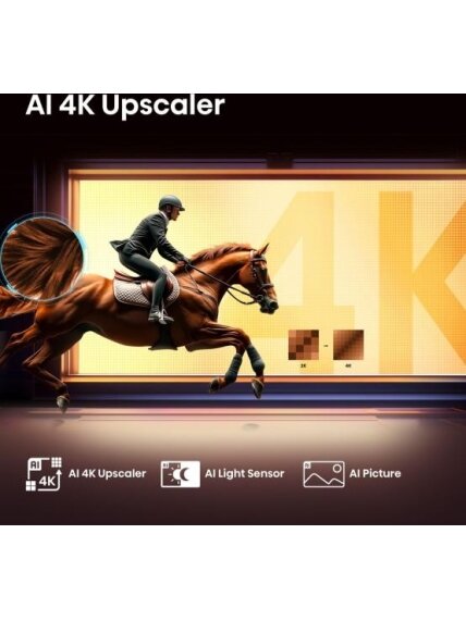 Hisense UHD QLED Smart TV | 55E7Q | 55" | Smart TV | VIDAA OS | UHD | Black 4