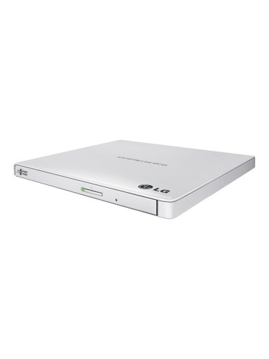 H.L Data Storage | Ultra Slim Portable DVD-Writer | GP57EW40 | Interface USB 2.0 | DVD±R/RW | CD read speed 24 x | CD write speed 24 x | White | Desktop/Notebook H.L Data Storage | Ultra Slim Portable DVD-Writer | GP57EW40 | Interface USB 2.0 | DVD±R/RW | CD read speed 24 x | CD write speed 24 x | White | Desktop/Notebook