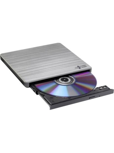 H.L Data Storage | Ultra Slim Portable DVD-Writer | GP60NS60 | Interface USB 2.0 | DVD±R/RW | CD read speed 24 x | CD write speed 24 x | Silver | Desktop/Notebook H.L Data Storage | Ultra Slim Portable DVD-Writer | GP60NS60 | Interface USB 2.0 | DVD±R/RW | CD read speed 24 x | CD write speed 24 x | Silver | Desktop/Notebook