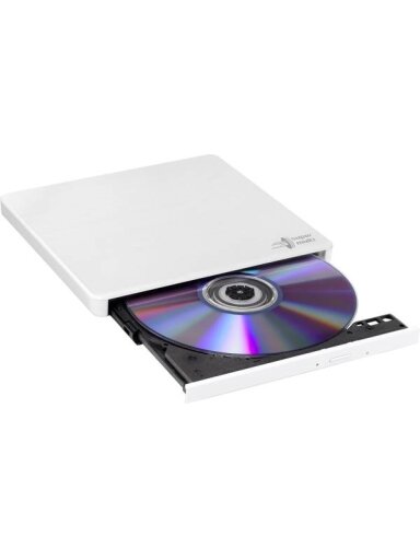 H.L Data Storage | Ultra Slim Portable DVD-Writer | GP60NW60 | Interface USB 2.0 | DVD±R/RW | CD read speed 24 x | CD write speed 24 x | White | Desktop/Notebook H.L Data Storage | Ultra Slim Portable DVD-Writer | GP60NW60 | Interface USB 2.0 | DVD±R/RW | CD read speed 24 x | CD write speed 24 x | White | Desktop/Notebook