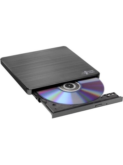 H.L Data Storage | Ultra Slim Portable DVD-Writer | GP60NB60 | Interface USB 2.0 | DVD±R/RW | CD read speed 24 x | CD write speed 24 x | Black | Desktop/Notebook 1