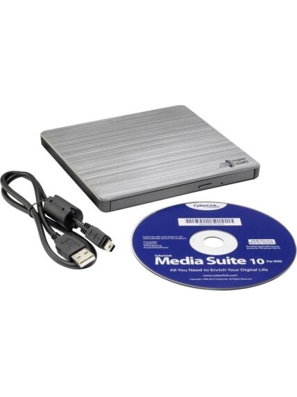 H.L Data Storage | Ultra Slim Portable DVD-Writer | GP60NS60 | Interface USB 2.0 | DVD±R/RW | CD read speed 24 x | CD write speed 24 x | Silver | Desktop/Notebook 2 H.L Data Storage | Ultra Slim Portable DVD-Writer | GP60NS60 | Interface USB 2.0 | DVD±R/RW | CD read speed 24 x | CD write speed 24 x | Silver | Desktop/Notebook 2