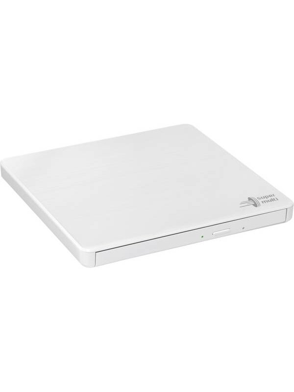 H.L Data Storage | Ultra Slim Portable DVD-Writer | GP60NW60 | Interface USB 2.0 | DVD±R/RW | CD read speed 24 x | CD write speed 24 x | White | Desktop/Notebook