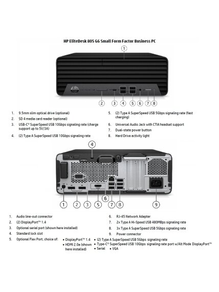 HP Renewed Grade B | EliteDesk 805 G6 SFF | AMD Ryzen 5 PRO | 16 GB | SSD | 256 GB | AMD Radeon Graphics | Windows 11 Pro 1 HP Renewed Grade B | EliteDesk 805 G6 SFF | AMD Ryzen 5 PRO | 16 GB | SSD | 256 GB | AMD Radeon Graphics | Windows 11 Pro 1