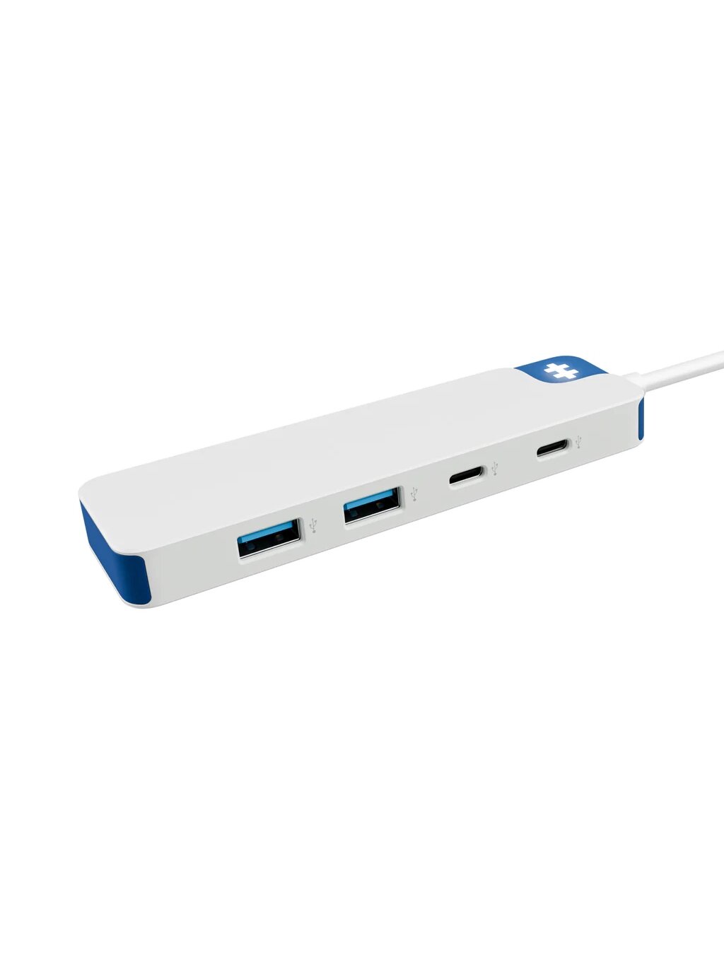 Hyper HyperDrive Flex 4 Port USB-C Combo Hub, White/Blue | HD5200BUGL 1
