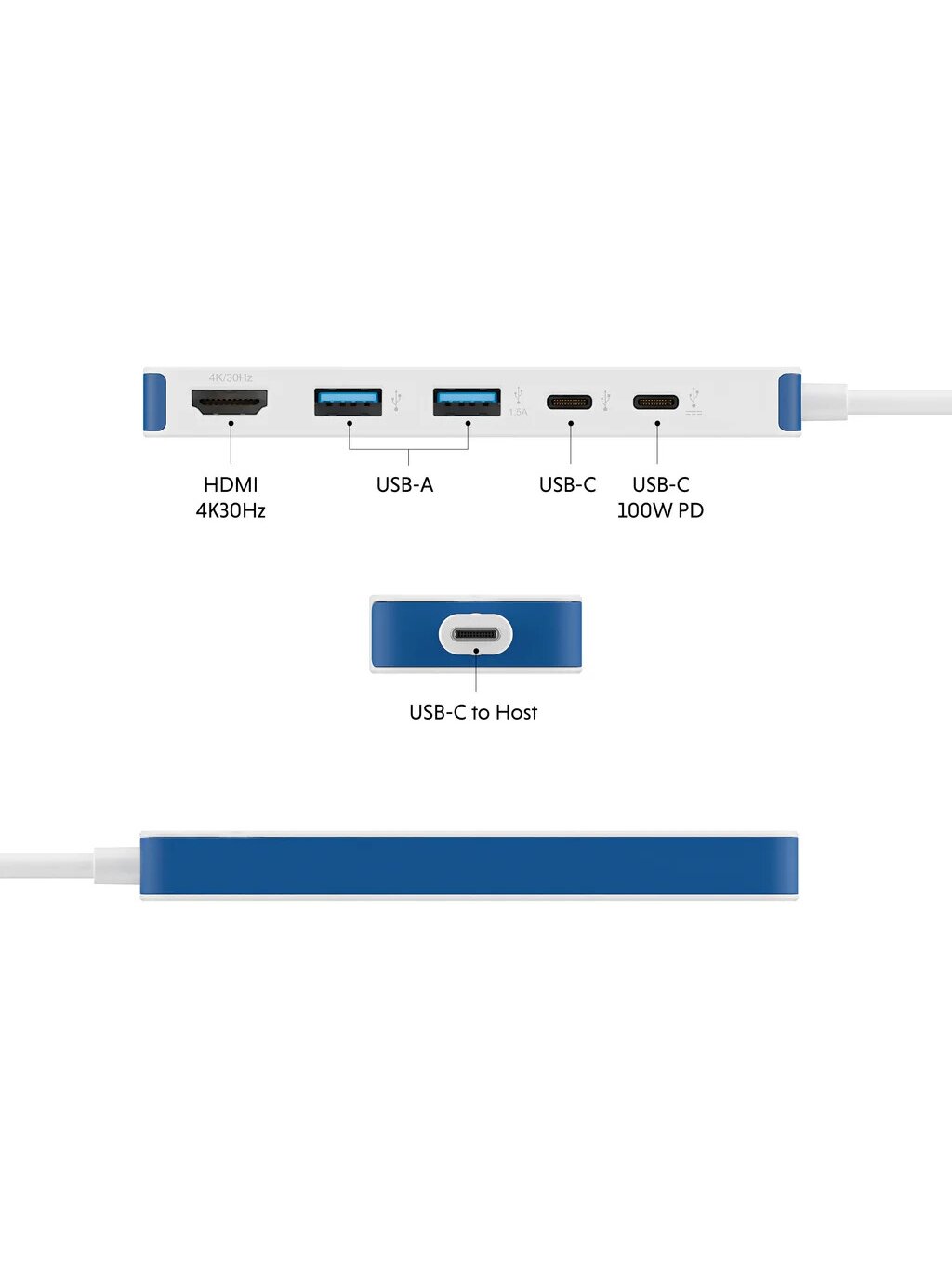Hyper HyperDrive Flex 5 Port USB-C Hub | HD4101BUGL | HDMI ports quantity 1 5
