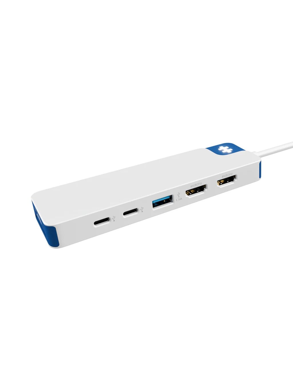 Hyper HyperDrive Flex 9 Port Dual 4K HDMI Dock, White/Blue | HD4103BUGL | HDMI ports quantity 2 1