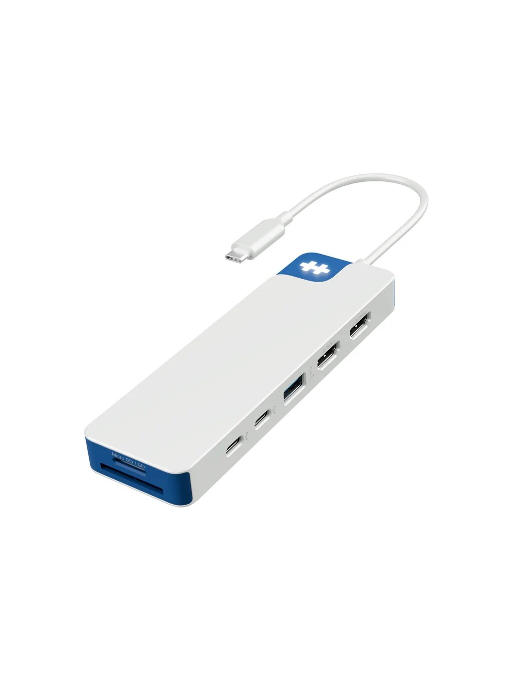 Hyper HyperDrive Flex 9 Port Dual 4K HDMI Dock, White/Blue | HD4103BUGL | HDMI ports quantity 2 2 Hyper HyperDrive Flex 9 Port Dual 4K HDMI Dock, White/Blue | HD4103BUGL | HDMI ports quantity 2 2