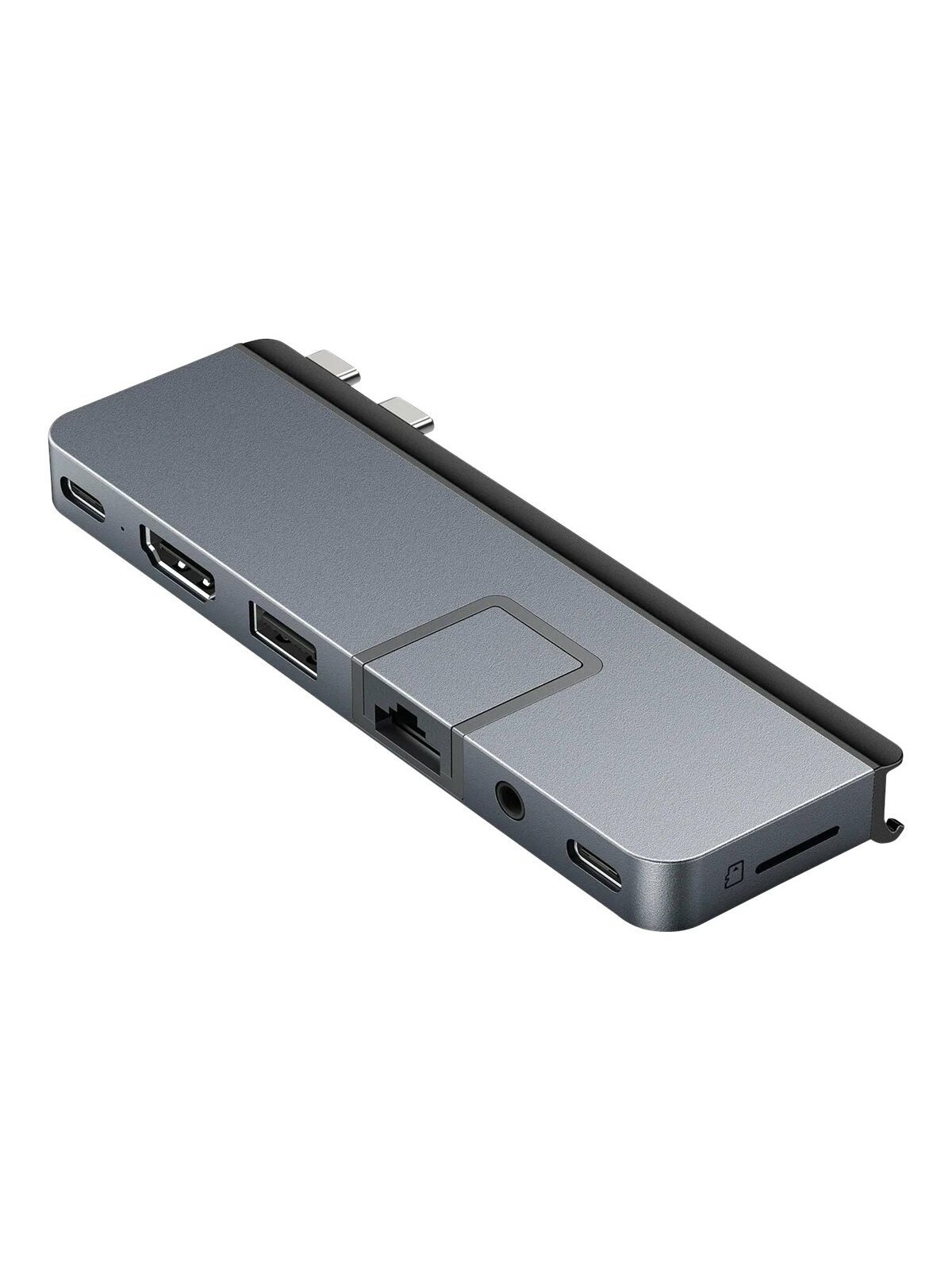Hyper | HyperDrive DUO PRO 7-in-2 USB-C Hub for MacBook Air/Pro 2016-2020 | Ethernet LAN (RJ-45) ports 1 | HDMI ports quantity 1 1 Hyper | HyperDrive DUO PRO 7-in-2 USB-C Hub for MacBook Air/Pro 2016-2020 | Ethernet LAN (RJ-45) ports 1 | HDMI ports quantity 1 1