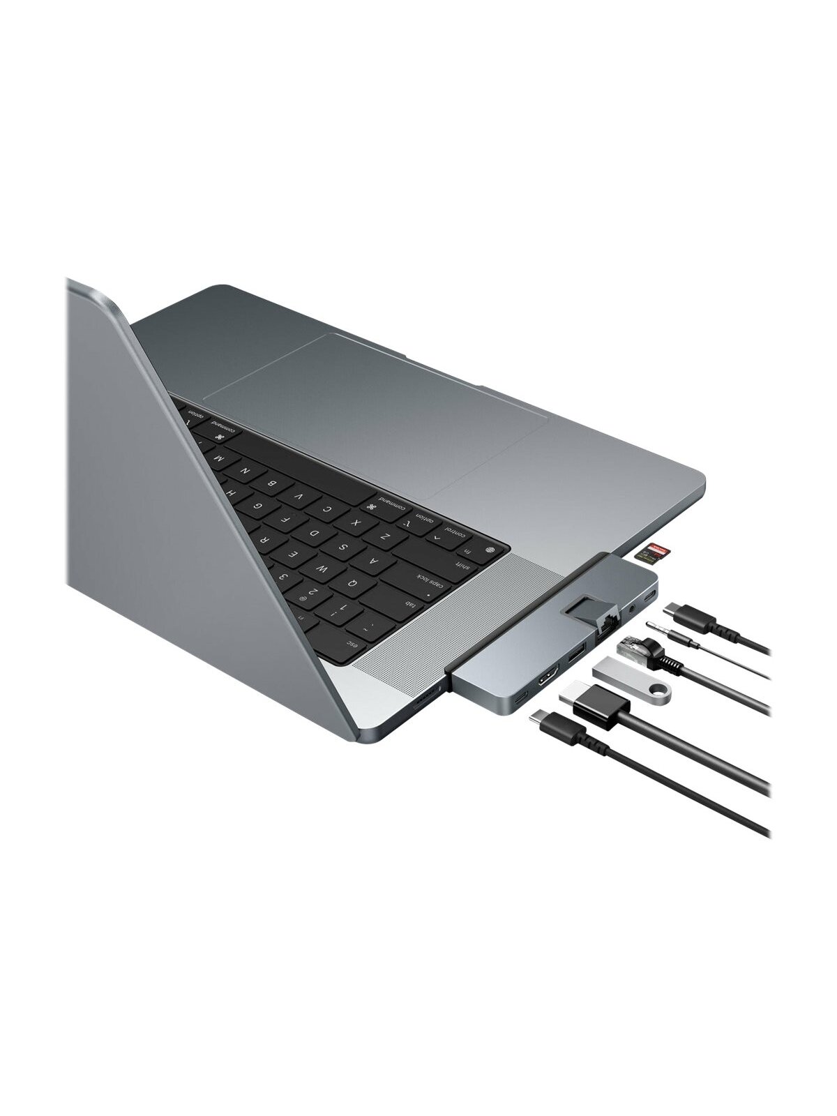 Hyper | HyperDrive DUO PRO 7-in-2 USB-C Hub for MacBook Air/Pro 2016-2020 | Ethernet LAN (RJ-45) ports 1 | HDMI ports quantity 1 14 Hyper | HyperDrive DUO PRO 7-in-2 USB-C Hub for MacBook Air/Pro 2016-2020 | Ethernet LAN (RJ-45) ports 1 | HDMI ports quantity 1 14