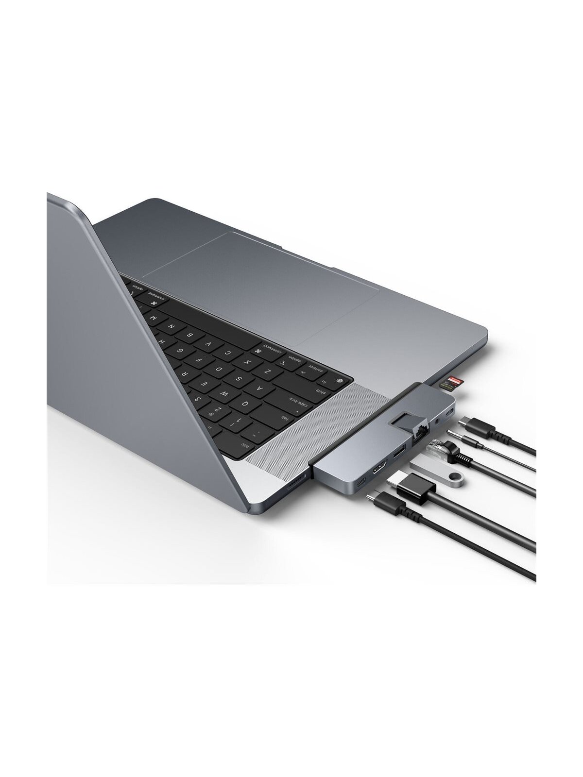 Hyper | HyperDrive DUO PRO 7-in-2 USB-C Hub for MacBook Air/Pro 2016-2020 | Ethernet LAN (RJ-45) ports 1 | HDMI ports quantity 1 8 Hyper | HyperDrive DUO PRO 7-in-2 USB-C Hub for MacBook Air/Pro 2016-2020 | Ethernet LAN (RJ-45) ports 1 | HDMI ports quantity 1 8