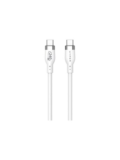 Hyper | 1M Silicone 240W USB-C Charging Cable | USB-C to USB-C Hyper | 1M Silicone 240W USB-C Charging Cable | USB-C to USB-C