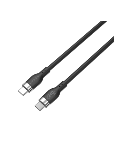 Hyper | 1M Silicone 240W USB-C Charging Cable | USB-C to USB-C Hyper | 1M Silicone 240W USB-C Charging Cable | USB-C to USB-C