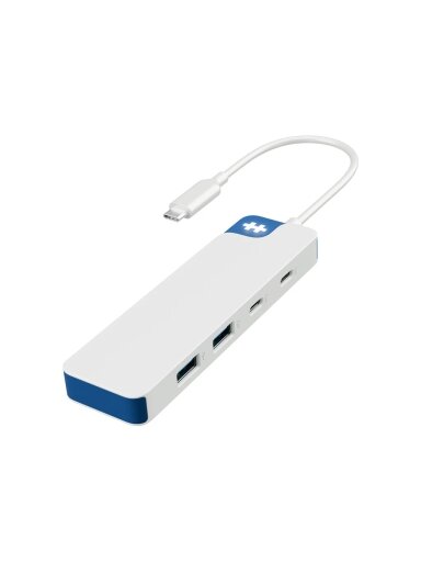 Hyper HyperDrive Flex 4 Port USB-C Combo Hub, White/Blue | HD5200BUGL Hyper HyperDrive Flex 4 Port USB-C Combo Hub, White/Blue | HD5200BUGL