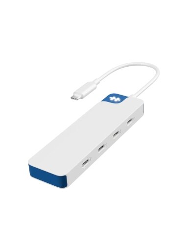 Hyper HyperDrive Flex 4 Port USB-C Hub, White/Blue | HD5201BUGL Hyper HyperDrive Flex 4 Port USB-C Hub, White/Blue | HD5201BUGL