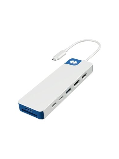 Hyper HyperDrive Flex 9 Port Dual 4K HDMI Dock, White/Blue | HD4103BUGL | HDMI ports quantity 2 Hyper HyperDrive Flex 9 Port Dual 4K HDMI Dock, White/Blue | HD4103BUGL | HDMI ports quantity 2