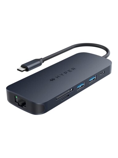 Hyper | HyperDrive Next 8 Port USB-C Hub, 140W | Ethernet LAN (RJ-45) ports 1 | HDMI ports quantity 1 Hyper | HyperDrive Next 8 Port USB-C Hub, 140W | Ethernet LAN (RJ-45) ports 1 | HDMI ports quantity 1