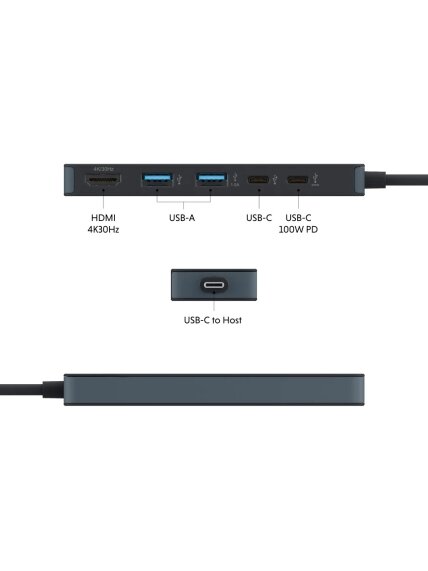 Hyper HyperDrive Flex 5 Port USB-C Hub | HD4101BKGL | HDMI ports quantity 1 5