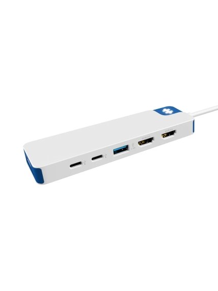 Hyper HyperDrive Flex 9 Port Dual 4K HDMI Dock, White/Blue | HD4103BUGL | HDMI ports quantity 2 1 Hyper HyperDrive Flex 9 Port Dual 4K HDMI Dock, White/Blue | HD4103BUGL | HDMI ports quantity 2 1