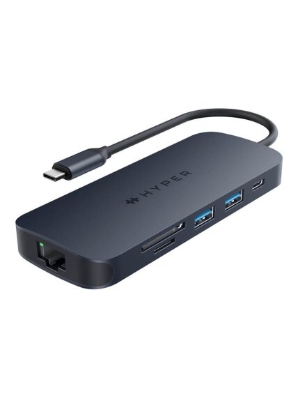 Hyper | HyperDrive Next 8 Port USB-C Hub, 140W | Ethernet LAN (RJ-45) ports 1 | HDMI ports quantity 1 Hyper | HyperDrive Next 8 Port USB-C Hub, 140W | Ethernet LAN (RJ-45) ports 1 | HDMI ports quantity 1
