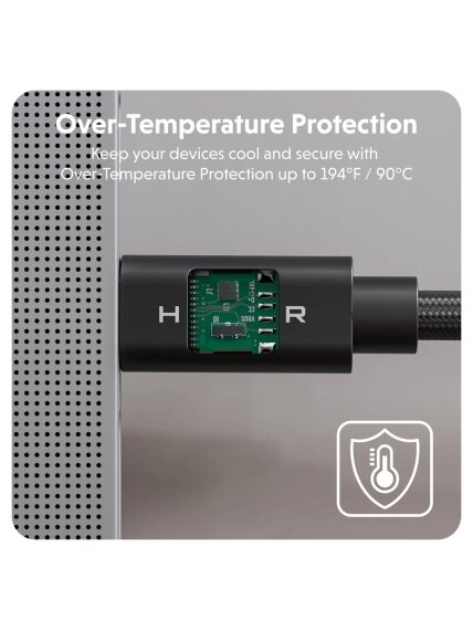 Hyper | HyperDrive Next USB4 Type-C Performance Cable, 1.2 m | HD6500BKGL 5 Hyper | HyperDrive Next USB4 Type-C Performance Cable, 1.2 m | HD6500BKGL 5