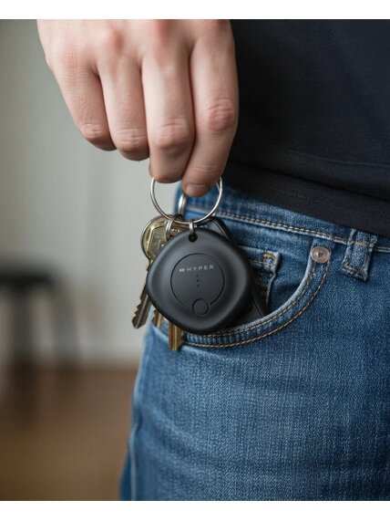 Hyper | HyperShield Universal Find My Locator/Tracker | HS5800BKGL | Black 6