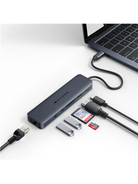 Hyper | HyperDrive EcoSmart Gen.2 Universal USB-C 7-in-1 Hub w 100 W PD Power Pass-thru 3