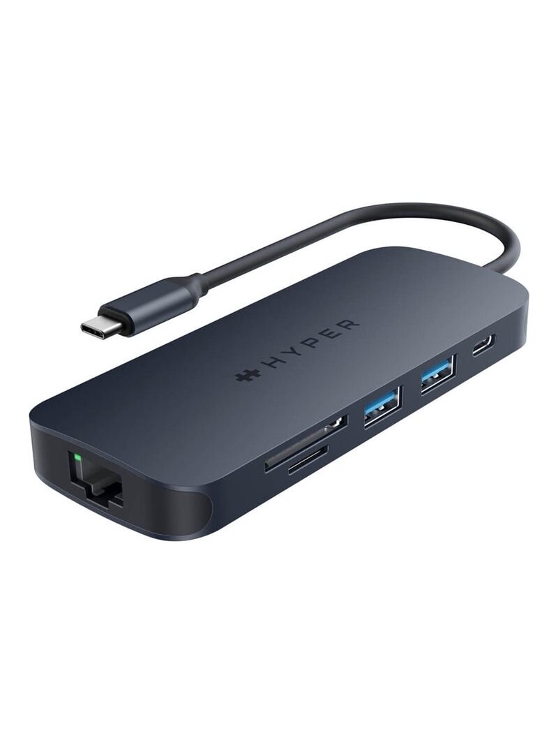 Hyper | HyperDrive Next 8 Port USB-C Hub, 140W | Ethernet LAN (RJ-45) ports 1 | HDMI ports quantity 1 Hyper | HyperDrive Next 8 Port USB-C Hub, 140W | Ethernet LAN (RJ-45) ports 1 | HDMI ports quantity 1