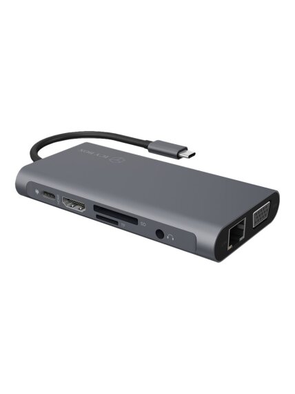 Icy Box IB-DK4040-CPD USB Type-C™ DockingStation with two video interfaces | Raidsonic Icy Box IB-DK4040-CPD USB Type-C™ DockingStation with two video interfaces | Raidsonic